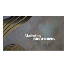 Marketing & Promotion Business Card - Blue & Gold