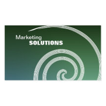 Marketing Promotion Business Card - Teal & White