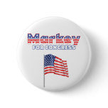 Markey for Congress Patriotic American Flag Design Pins