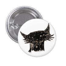 Marley Fish Cartoon Head Pinback Buttons