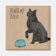 Marley Fish Supper Time Fridge Magnets