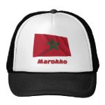 Marokko Fliegende Flagge mit Namen Mesh Hats