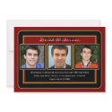 Maroon and Black Graduation Party Invitation