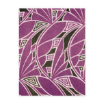 Maroon Art Deco Post Cards