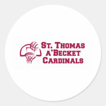 Maroon backboard design round stickers