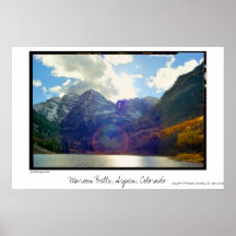 Maroon Bells, Aspen, Colorado Print