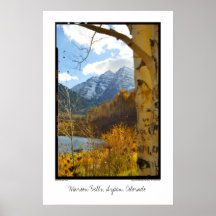 Maroon Bells, Aspen, Colorado Print