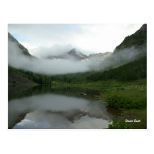 Maroon Bells Series #2, Cloud Reflection. Postcard