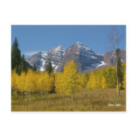 Maroon Bells Series #4, Autumn Reflection. Post Card