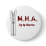 Maroon Hoodie Army Round Pin buttons