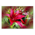 Maroon Lily Vision- customise any occasion cards