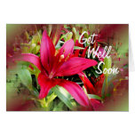 Maroon Lily Vision- customise any occasion cards