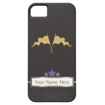 Marquee and gold winner flag black  "Barely There"