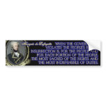 Marquis de Lafayette Quote on Insurrection bumper stickers