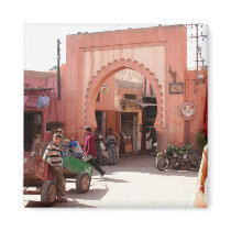 marrakesh medina door refrigerator magnets