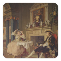 Marriage a la Mode:II- The Tete a Tete, c.1743 Sticker