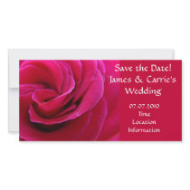 Marriage Announcement Pink Rose Flower cards