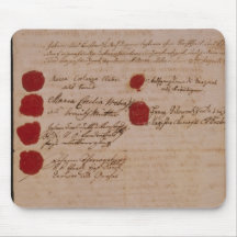 Marriage certificate of Wolfgang,Mozart and Weber Mousepads