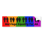Marriage Equality for All Bumper Sticker bumper stickers
