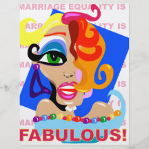 Marriage Equality Is Fabulous Personalized Flyer