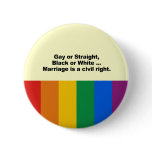 Marriage is a civil right buttons