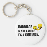 Marriage Is Not A Word Keychain
