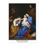 Marriage Of St.Catherine By Jusepe De Ribera Postcard