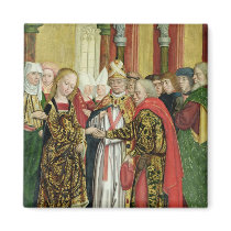 Marriage of the Virgin, from the Dome Altar, 1499 Fridge Magnet