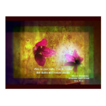 marriage of Titania; Salmon berry floral duet Post Card