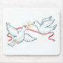 Marriage Propsal Doves Mouse Pad