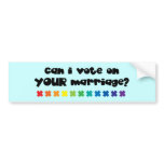Marriage Vote bumper stickers