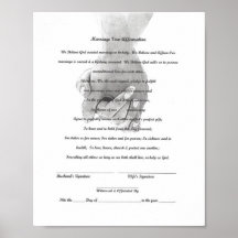 Marriage Vow Renewal Certificate Template Print