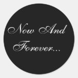 Marriage Vows Envelope Seal Round Sticker