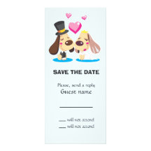 Married Dog Couple Custom Rack Cards
