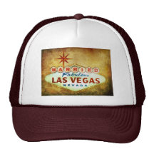 Married in Fabulous LAS VEGAS Trucker Hats