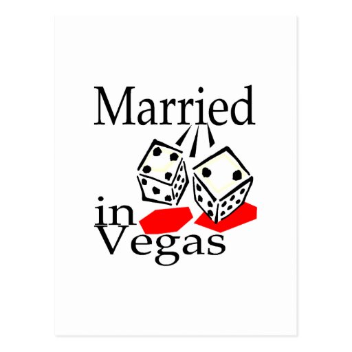 Married In Vegas (Dice) Post Card