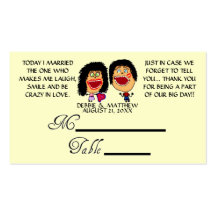 Married My Best Friend Wedding Placecards Business Cards