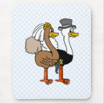 Married Ostrichs Mouse Pads