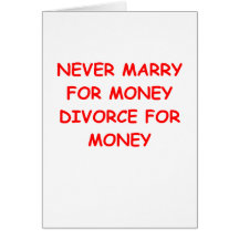 marry for money card