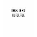 Marry me and fly for free t-shirts
