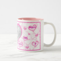 Marry Me Proposal Custom Photo & Text Mug