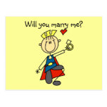 Marry Me Wedding Proposal Tshirts and Gifts Postcard