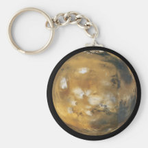 Mars!  A beautiful image from space.  NASA Keychain