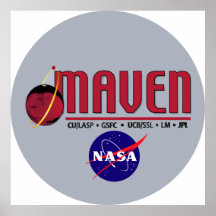 Mars Atmosphere and Volatile EvolutioN (MAVEN) Print