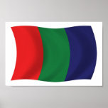 Mars Flag Poster Print