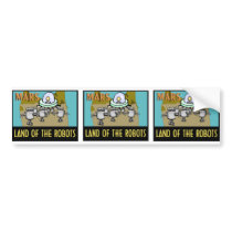 MARS - LAND OF THE ROBOTS BUMPER STICKER