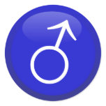 Mars Male Gender Symbol stickers