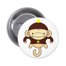 Mars Monkey Button - FRANKIE