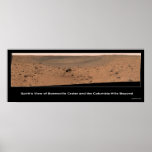 Mars Rover Spirit's Destination:  Columbia Hills Print