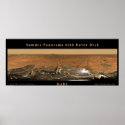 Mars Summit Panorama with Rover Deck posters